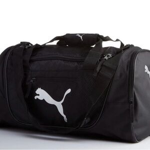 Puma Jet Black Sports Duffel Bag